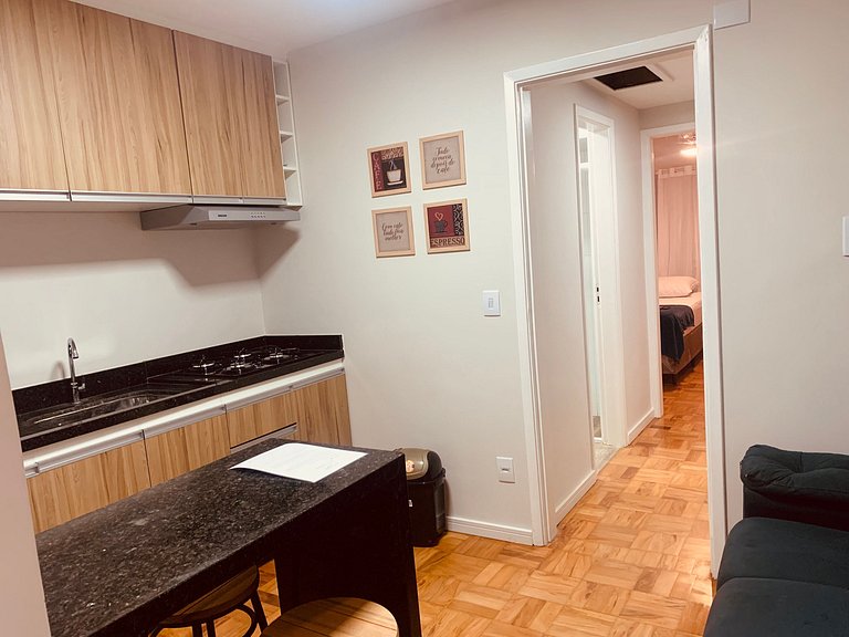 Studio with Private Bedroom for 4 | Morumbi | Mundi
